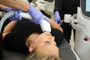Sofwave from Evolution Dermatology in Boulder CO reduces wrinkles in chin